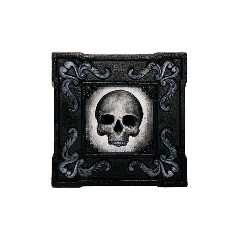 Image of Small Skull in Metal Frame by Justin D. Miller