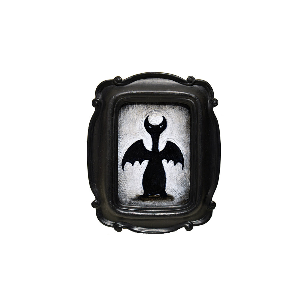 Image of Bat Cat (In Rounded Gothic Frame) by Justin D. Miller