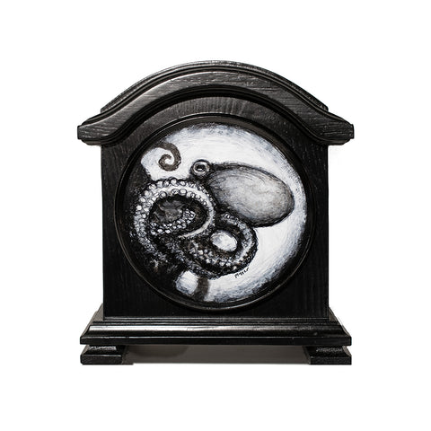 Octopus on Clock Pedestal