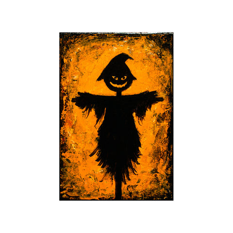 Image of Scarecrow on Wood Block by Justin D. Miller