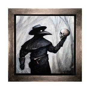 Image of Doctor with Skull by Justin D. Miller
