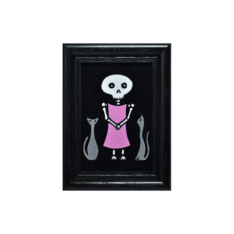 Image of Skeleton Girl with Pink Dress by Justin D. Miller