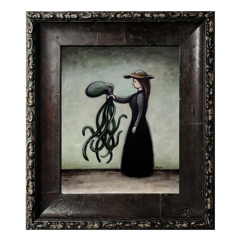 Image of Woman Holding Octopus #2 by Justin D. Miller