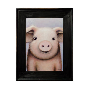 Pig Portrait by Justin D Miller
