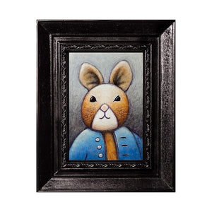 Image of Rabbit in Blue Shirt by Justin D. Miller