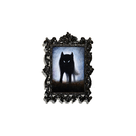 Image of Tiny Wolf  in Metal Frame by Justin D. Miller