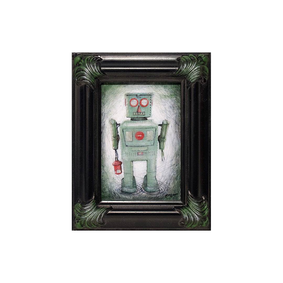 Image of Green Toy Robot by Justin D. Miller