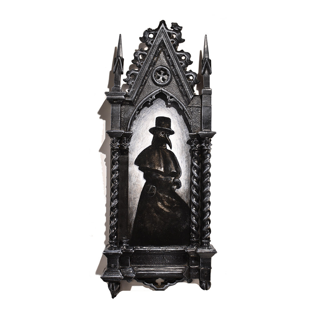 Plague Doctor in Gothic Frame by Justin D Miller