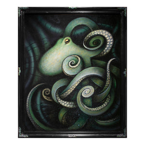 Large Green Octopus by Justin D Miller