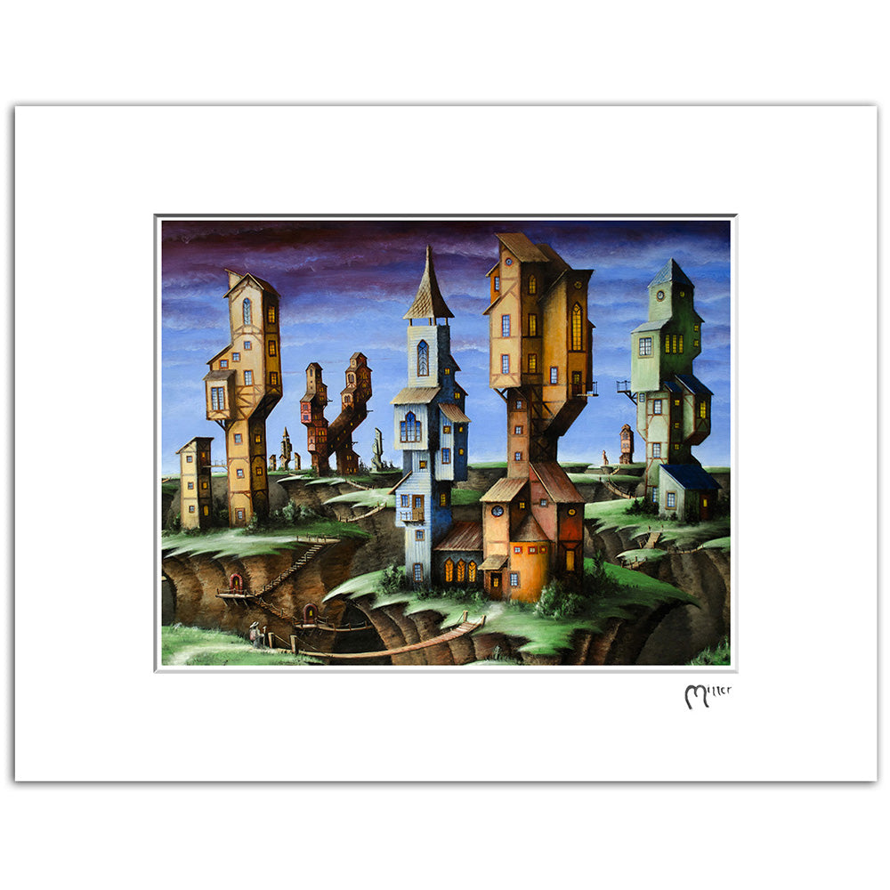 Quake Village, 11x14" Matted Reproduction